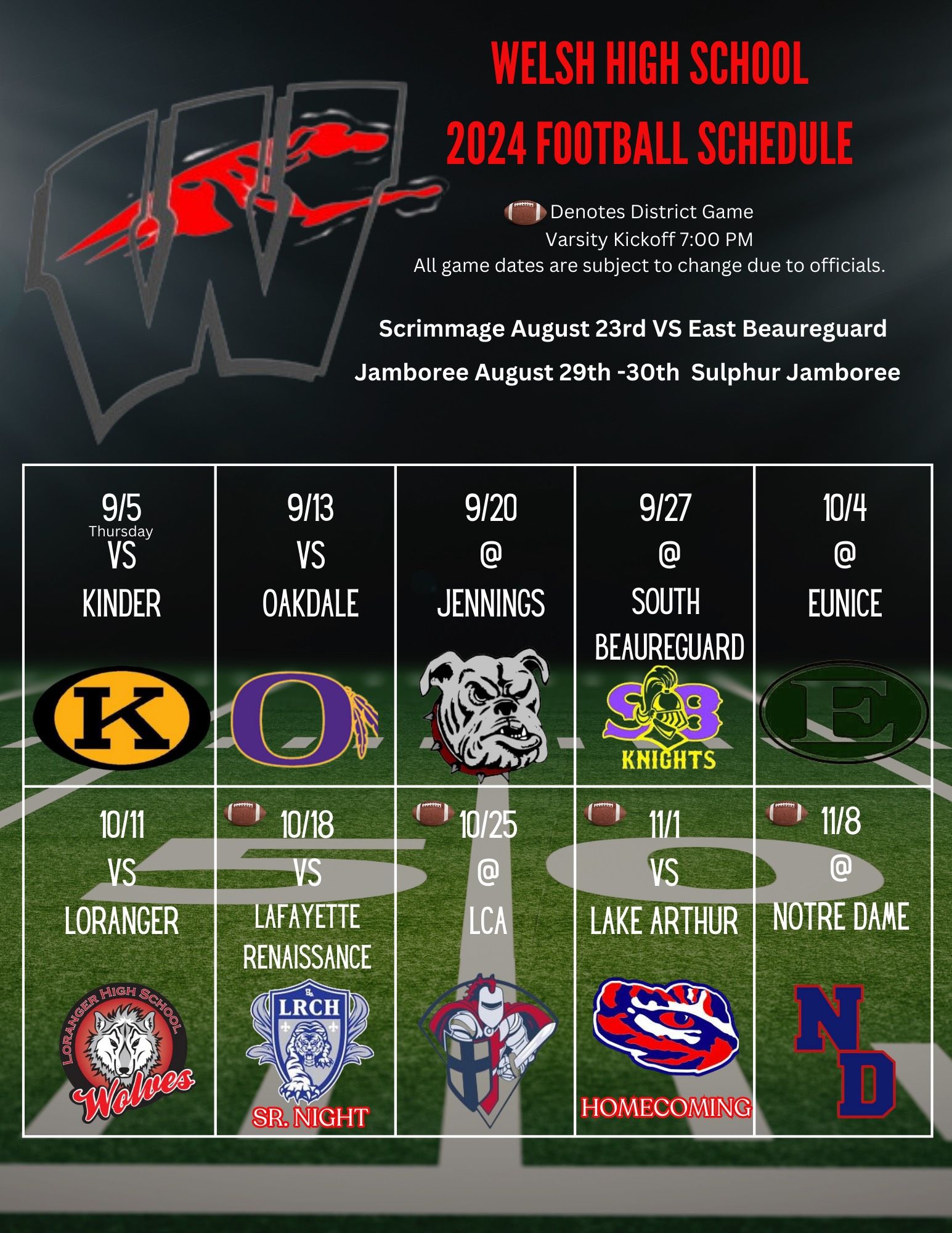 Football Schedule